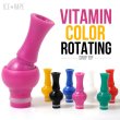 画像1: 吸い口部分が360度回転！ 【ドリップティップ】【ICE VAPE】VITAMIN COLOR ローテーティング【セール】【メール便対応】 (1)