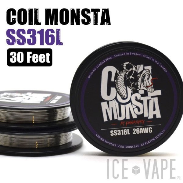 画像1: 【メール便送料無料！】【RBA DIY】 COIL MONSTA / SS316L / 30 Feet (1)