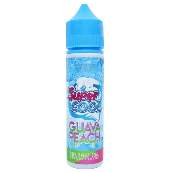 画像1: 【ネコポス 送料無料！】【E-リキッド】Cloudy O Funky / Super Cool / GUAVA PEACH ( グアバ ピーチ )【60ml】 (1)