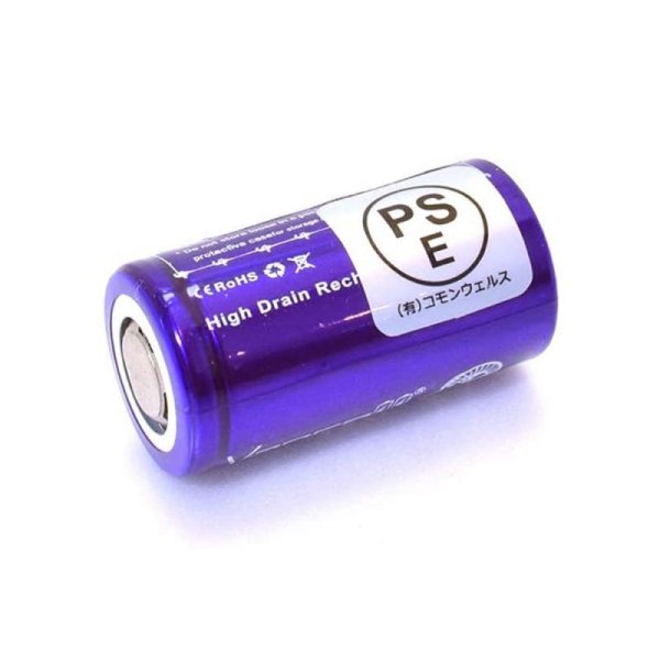 画像2: PSEマーク付き【リチウムイオン電池】 VAPCELL  INR 18350 1100mAh 定格9A PURPLE (2)