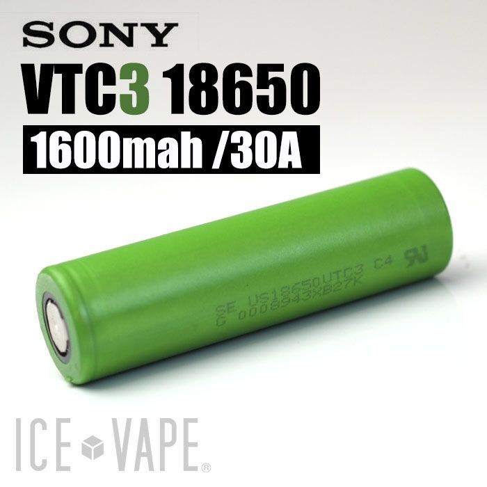 リチウムイオン電池 Sony Vtc3 1600mah 電子タバコ ベイプ専門店 Ice Vape