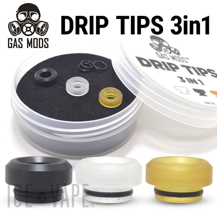 ドリップチップ Gas Mods 3 In 1 Black Ultem Clear Vol 1 0 電子タバコ ベイプ専門店 Ice Vape ドリップチップ Gas Mods 3 In 1 Black Ultem Clear Vol 1 0 電子タバコ ベイプ専門店 Ice Vape